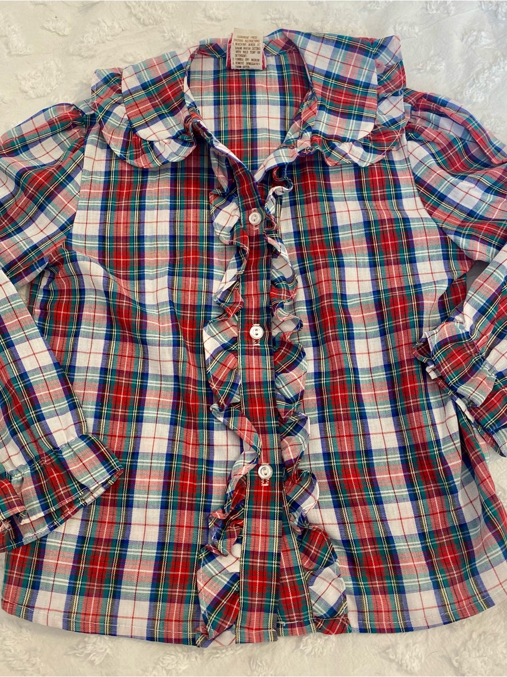 Lot of 10 Vintage Pieces Girls Clothing Size 4-6 Osh Kosh Dress Tartan Plaid - Picture 9 of 9